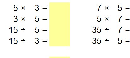 A self marking spreadsheet on the five times table.